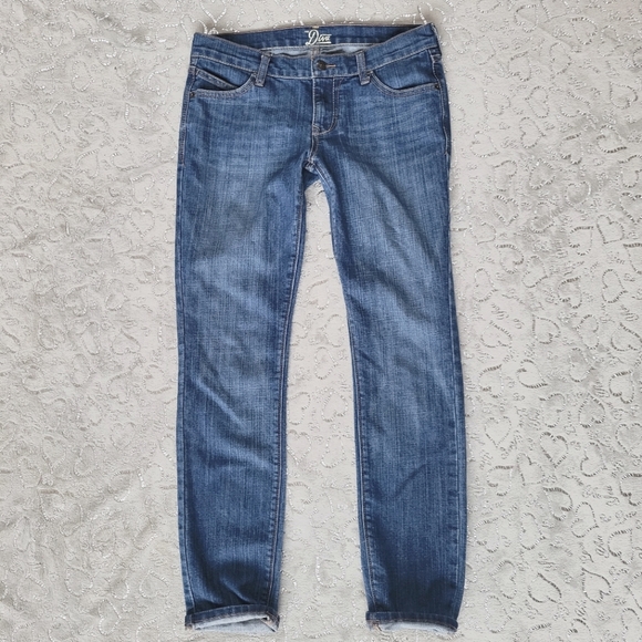 Old Navy Diva Jeans Slim Straight Skinny Medium Distressed Wash 6 - Picture 3 of 8